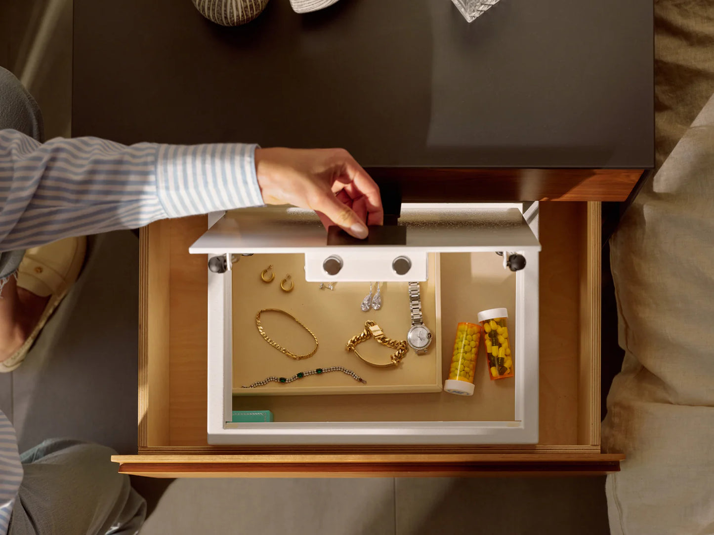 Mycube Nightstand Jewelry Safe
