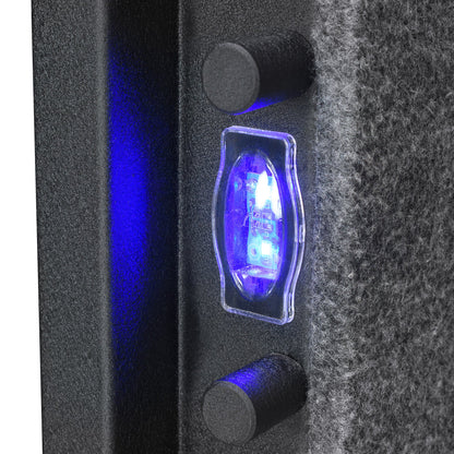Barska Fire Resistant Biometric Safe - 3.51 cu ft Exterior, 2.02 cu ft Interior, Fingerprint and Keypad Entry, Matte Black