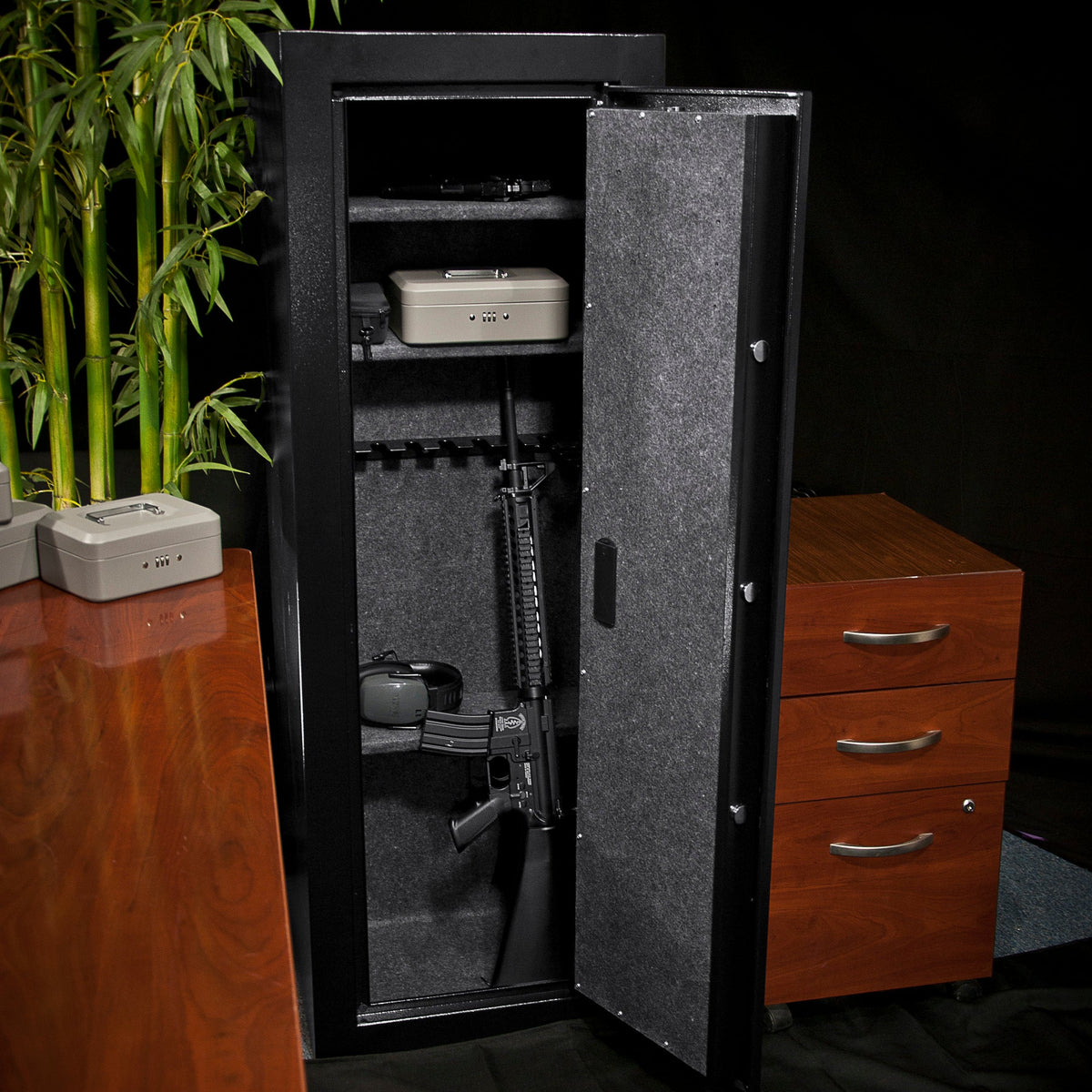 Barska Tall Biometric Rifle Safe - 9.33 cu ft Interior, AX11780
