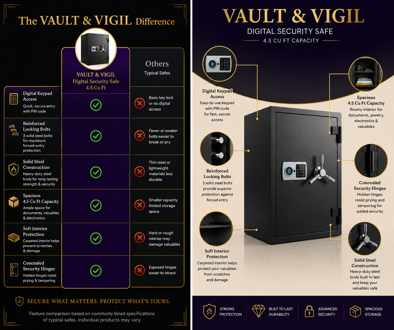 Barska Biometric Fingerprint, Fireproof Safe