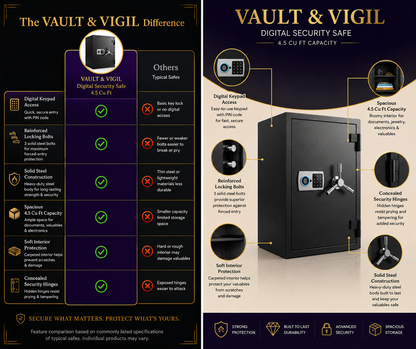 Barska Biometric Fingerprint, Fireproof Safe