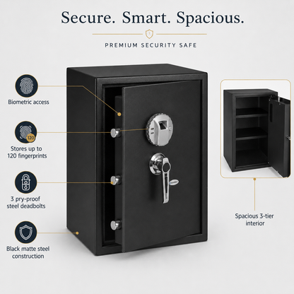 Barska Biometric Fingerprint, Fireproof Safe