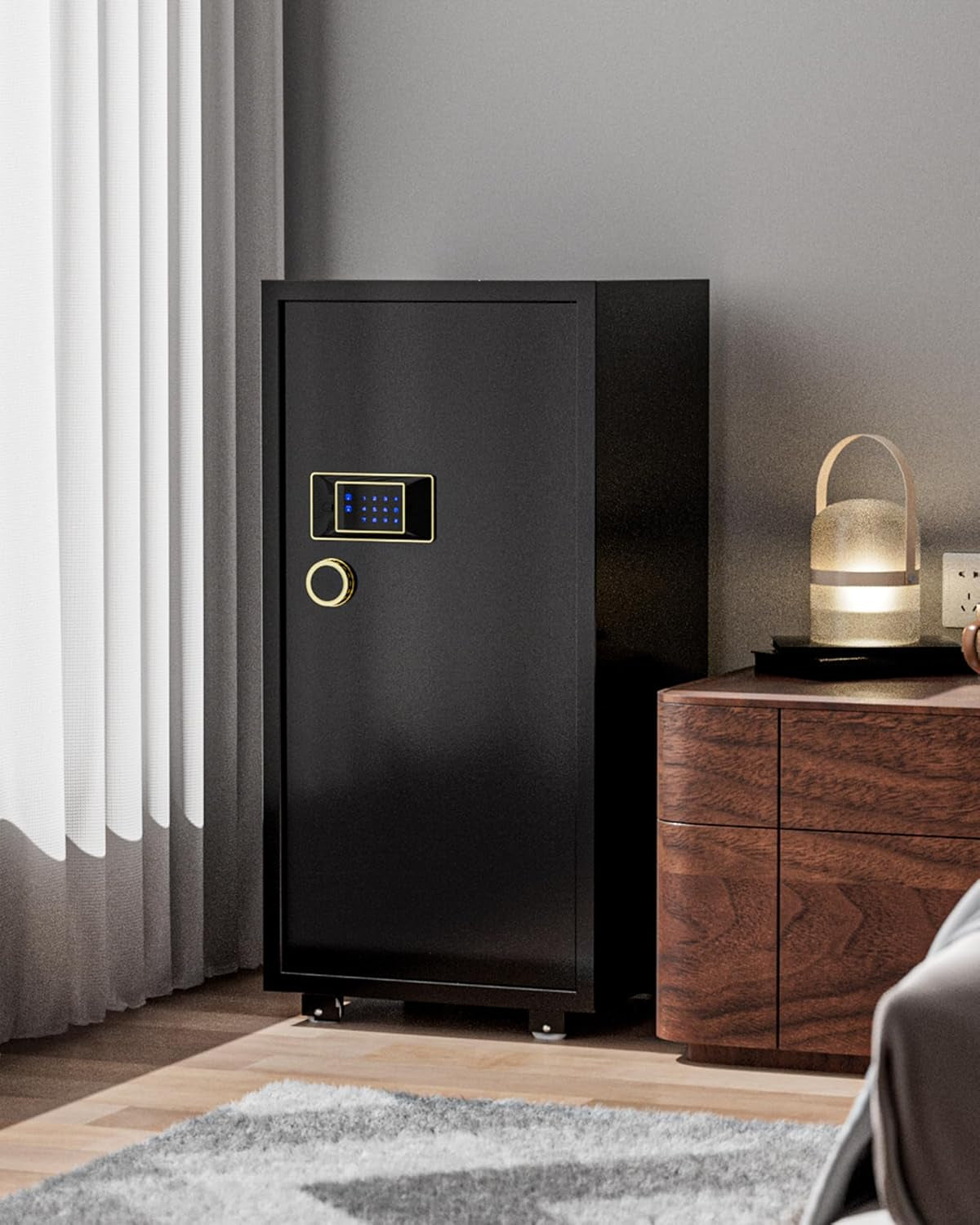 Large Safe for Home 11.5 Cu Ft, Digital Touchscreen Keypad | 180 Lb Solid Steel Construction, Anti-Theft, Interior Lock Box, Jewelry & Valuables Storage, Home Office & Bedroom Use